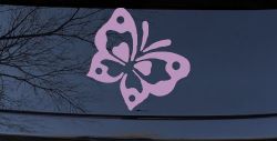 Butterfly Butterflies Car or Truck Window Decal Sticker (Lilac)
