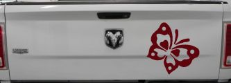 Butterfly Butterflies Car or Truck Window Decal Sticker (Purple Red)