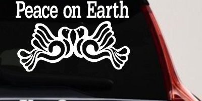 Peace On Earth Christian Car Truck Window Decal Sticker Vinyl