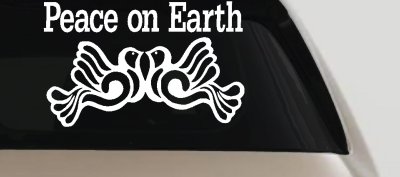 Peace On Earth Christian Car Truck Window Decal Sticker Vinyl