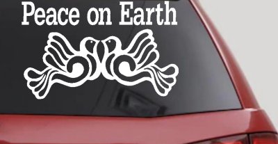 Peace On Earth Christian Car Truck Window Decal Sticker Vinyl