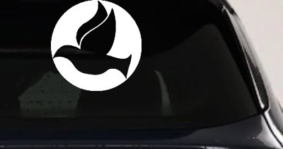 Dove In Circle Christian Decal for Car Truck Window Vinyl Sticker