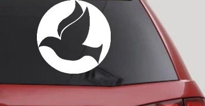 Dove In Circle Christian Decal for Car Truck Window Vinyl Sticker