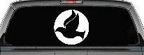 Dove In Circle Christian Car or Truck Window Decal Sticker