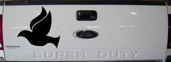 Dove Christian Car or Truck Window Decal Sticker (Black)
