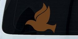 Dove Christian Car or Truck Window Decal Sticker (Copper)