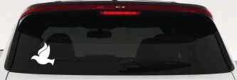 Dove Christian Car or Truck Window Decal Sticker (White)