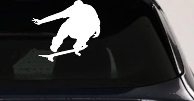 Skateboarder Window Decal Sticker - Car Truck Vinyl Decor