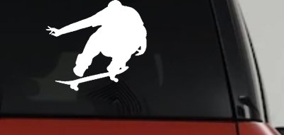 Skateboarder Window Decal Sticker - Car Truck Vinyl Decor