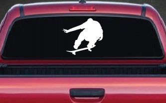 Skate Boarding Car or Truck Window Decal Sticker