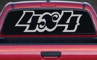 4X4 Off Road Car or Truck Window Decal Sticker (Light Gray)