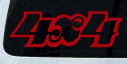 4X4 Off Road Car or Truck Window Decal Sticker (Red)