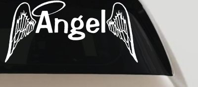 Angel With Wings Car or Truck Vinyl Window Decal Sticker