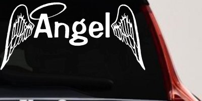 Angel With Wings Car or Truck Vinyl Window Decal Sticker
