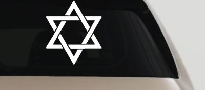 Star of David Christian Car Truck Window Decal Sticker Vinyl