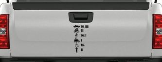 Keeping Count Things You've Hit with Your Car Funny Car or Truck Window Decal Sticker (Black)