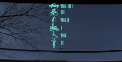 Keeping Count Things You've Hit with Your Car Funny Car or Truck Window Decal Sticker (Mint)