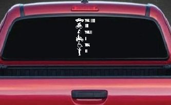Keeping Count Things You've Hit with Your Car Funny Car or Truck Window Decal Sticker