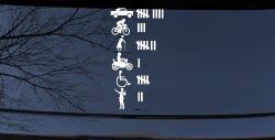 Keeping Count Things You've Hit with Your Car Funny Car or Truck Window Decal Sticker