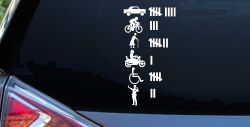 Keeping Count Things You've Hit with Your Car Funny Car or Truck Window Decal Sticker