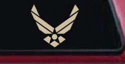 US Air Force Car Truck Window Vinyl Decal Sticker Military (Desert Sand)