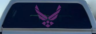 US Air Force Car Truck Window Vinyl Decal Sticker Military (Violet)
