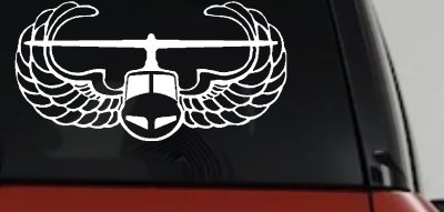 Air Assault Airborne Military Car or Truck Vinyl Window Decal Sticker