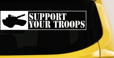 Support Troops Military Car Truck Window Decal Sticker Vinyl