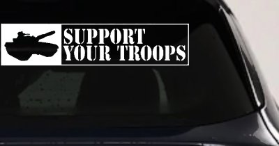 Support Troops Military Car Truck Window Decal Sticker Vinyl