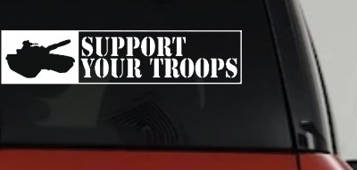 Support Troops Military Car Truck Window Decal Sticker Vinyl