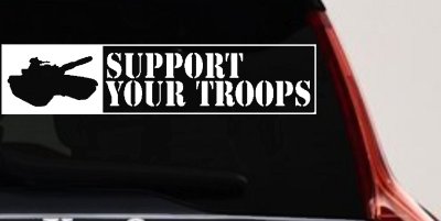 Support Troops Military Car Truck Window Decal Sticker Vinyl