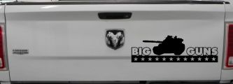 Big Guns Military Car Truck Window Vinyl Decal Sticker (Black)