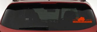 Big Guns Military Car or Truck Window Decal Sticker (Orange Red)