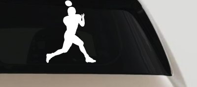Football Player Car Decal Truck Window Vinyl Sticker Sports Fan