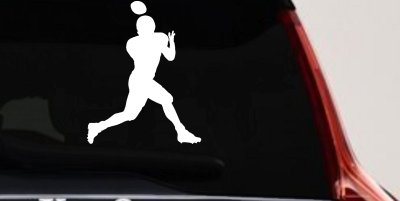 Football Player Car Decal Truck Window Vinyl Sticker Sports Fan