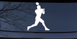 Football Player Sports Car or Truck Window Decal Sticker