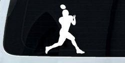Football Player Sports Car or Truck Window Decal Sticker
