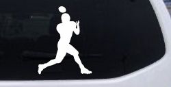 Football Player Sports Car or Truck Window Decal Sticker