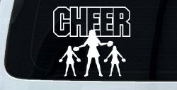 Cheer Cheerleader Car or Truck Window Decal Sticker