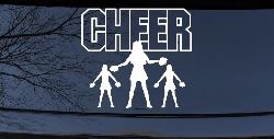 Cheer Cheerleader Car or Truck Window Decal Sticker