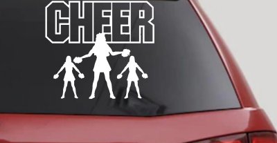 Cheerleader Car Truck Window Vinyl Decal Sticker
