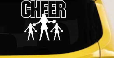 Cheerleader Car Truck Window Vinyl Decal Sticker