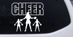 Cheer Cheerleader Car or Truck Window Decal Sticker
