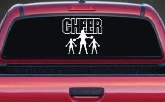 Cheer Cheerleader Car or Truck Window Decal Sticker