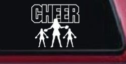 Cheer Cheerleader Car or Truck Window Decal Sticker