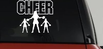 Cheerleader Car Truck Window Vinyl Decal Sticker
