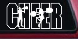 Cheer Cheerleader Car or Truck Window Decal Sticker