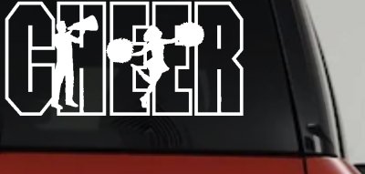 Cheerleader Car Truck Window Decal Vinyl Sticker Spirit Decor