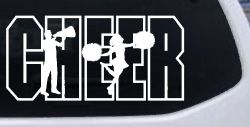 Cheer Cheerleader Car or Truck Window Decal Sticker