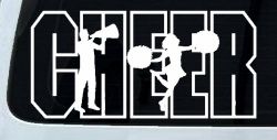 Cheer Cheerleader Car or Truck Window Decal Sticker